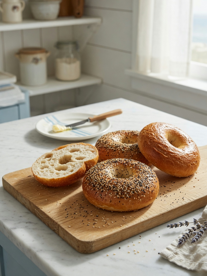 Everything Sourdough Bagel from Knead To Know home bakery